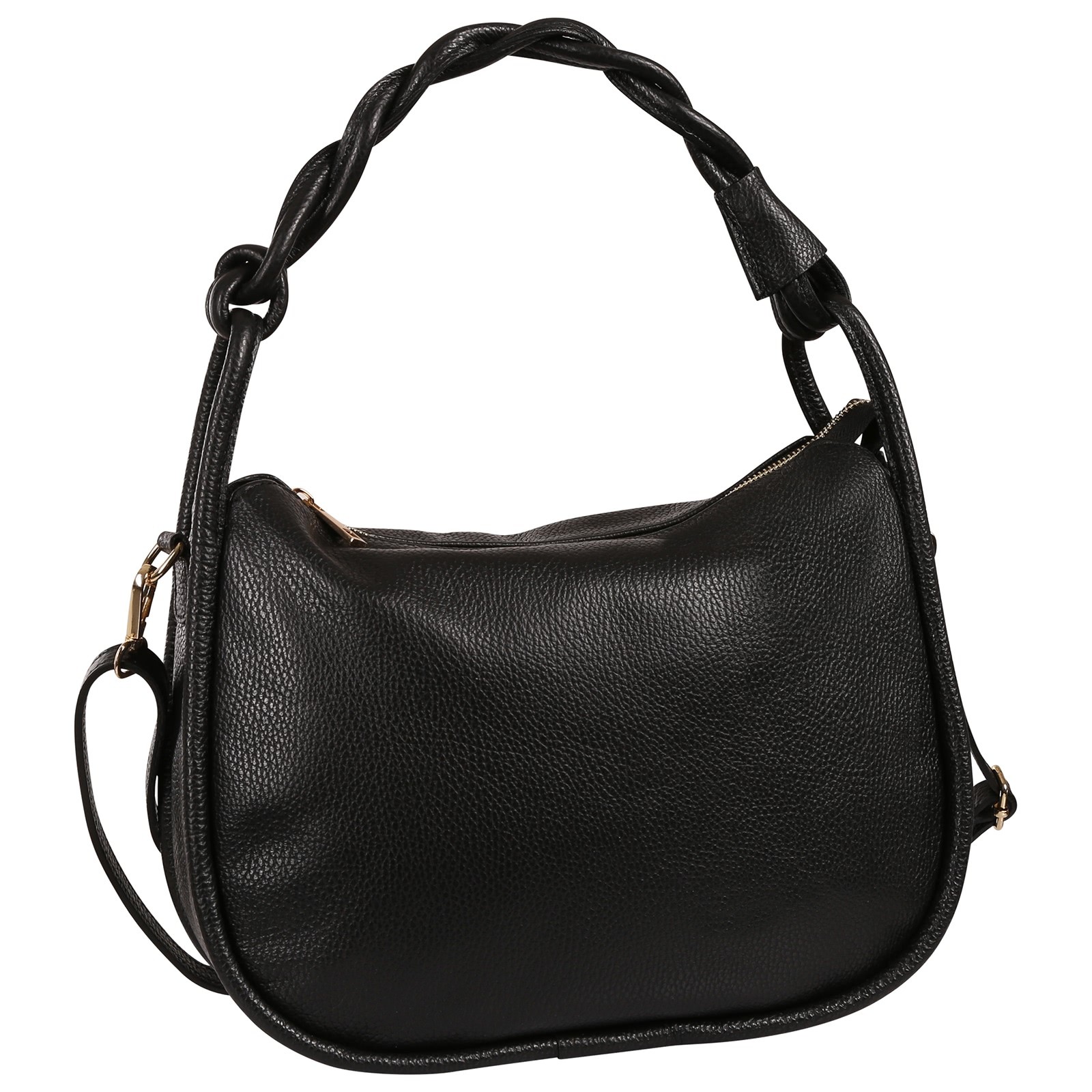 Toscanto Damen Handtasche Leder Tasche schwarz OTT852HS1