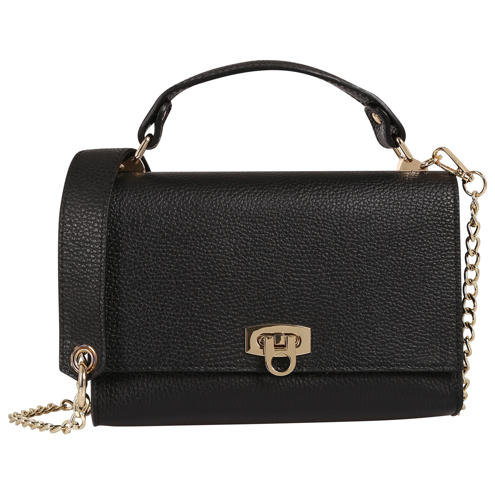 Toscanto Damen Handtasche Leder Tasche schwarz OTT854HS1