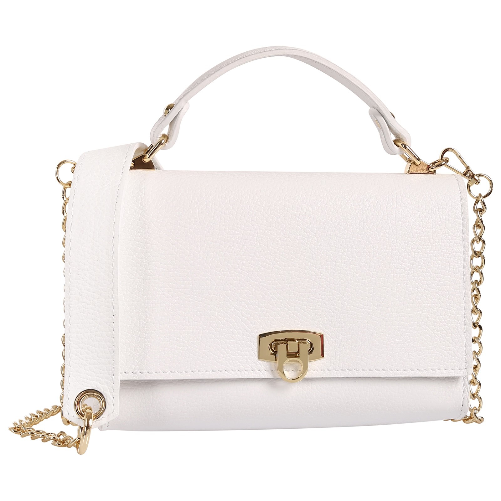Toscanto Damen Handtasche Leder Tasche weiß OTT854HW1
