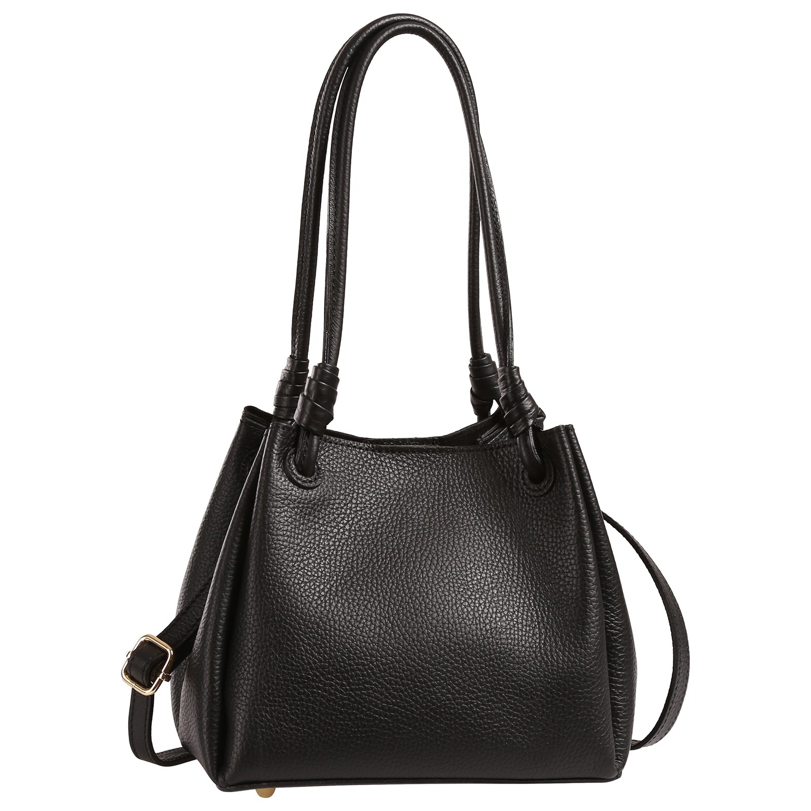 Toscanto Damen Schultertasche Leder Tasche schwarz OTT867SS1
