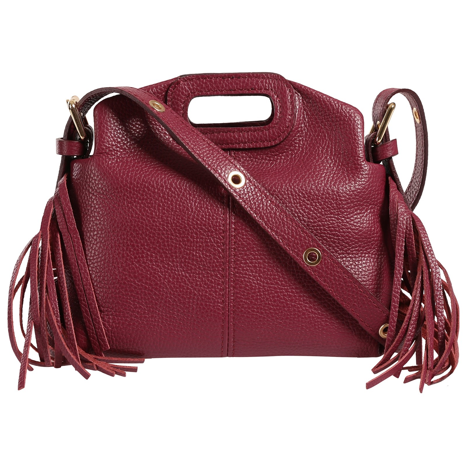 Toscanto Damen Handtasche Leder Tasche bordeaux rot OTT868HD5