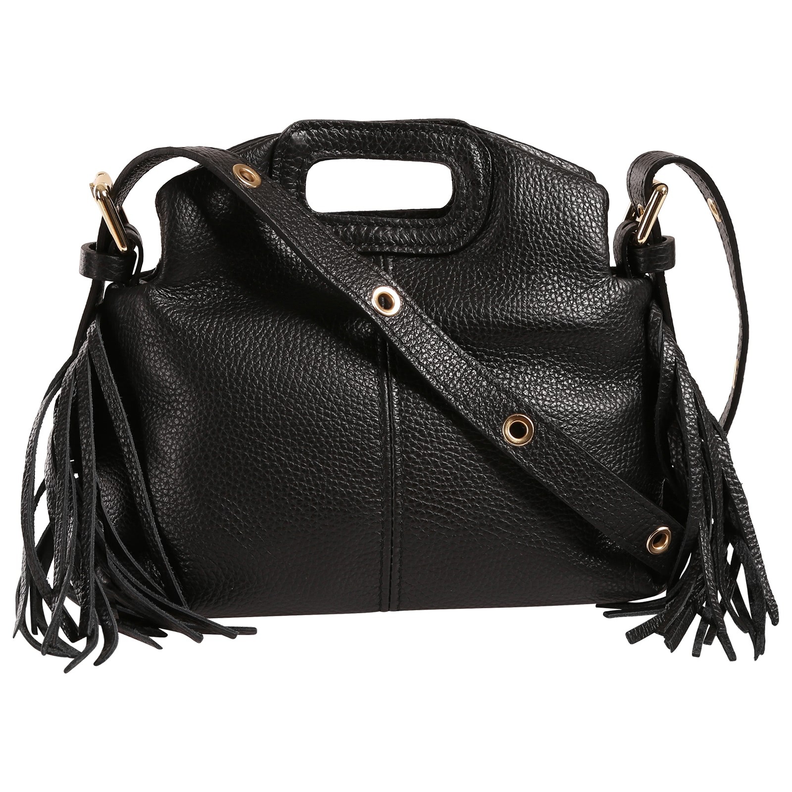 Toscanto Damen Handtasche Leder Tasche schwarz OTT868HS1