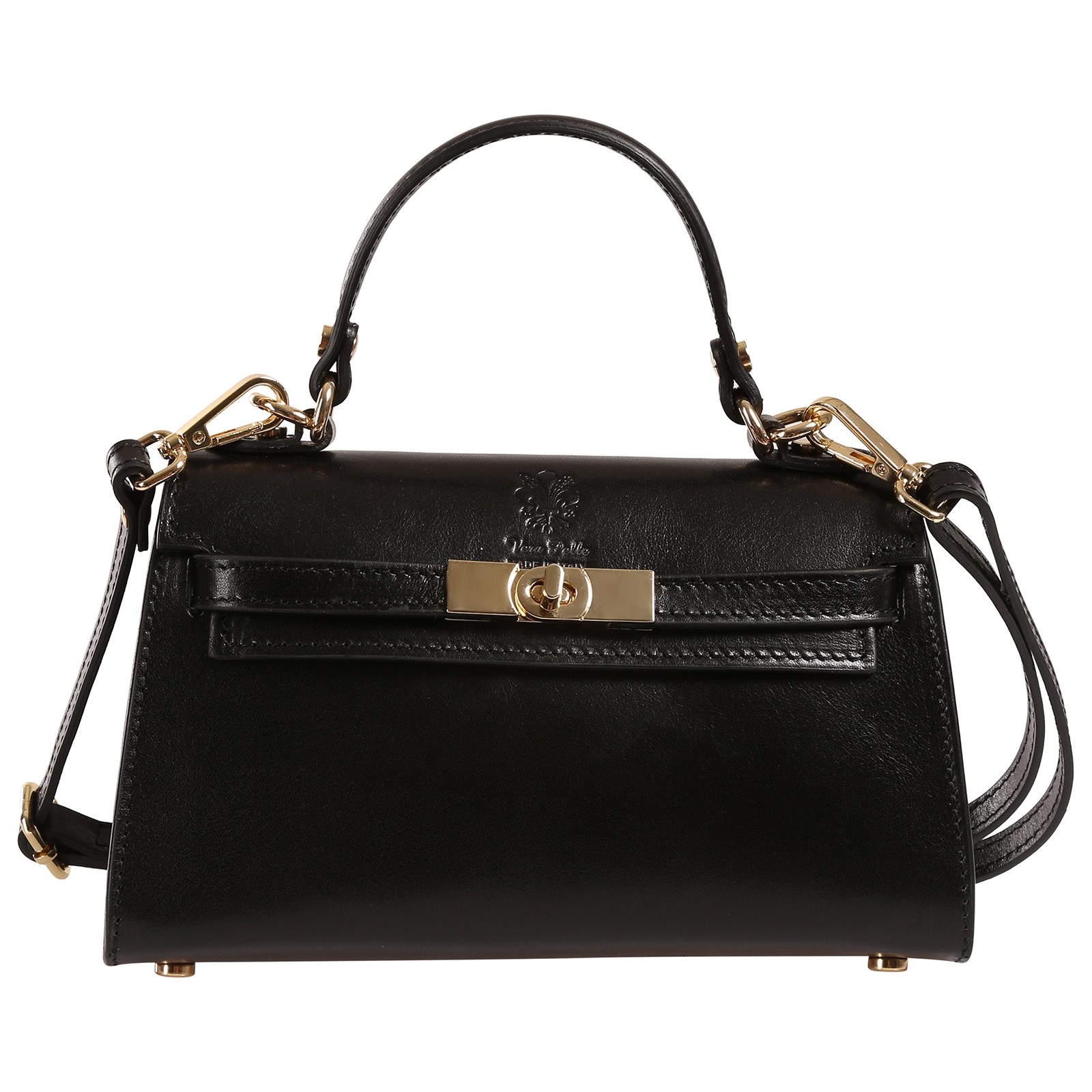 Toscanto Damen Handtasche Leder Tasche schwarz OTT875HS1