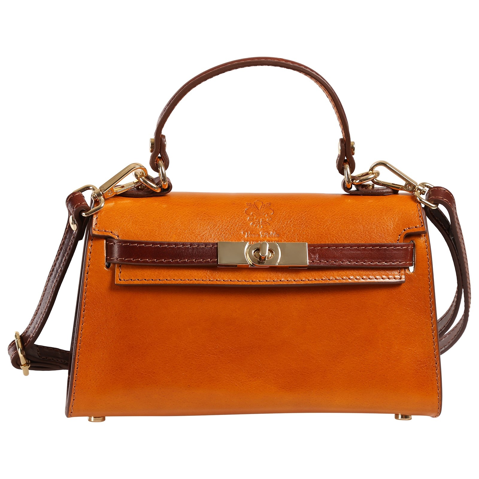 Toscanto Damen Handtasche Leder Tasche cognac braun OTT875HY5