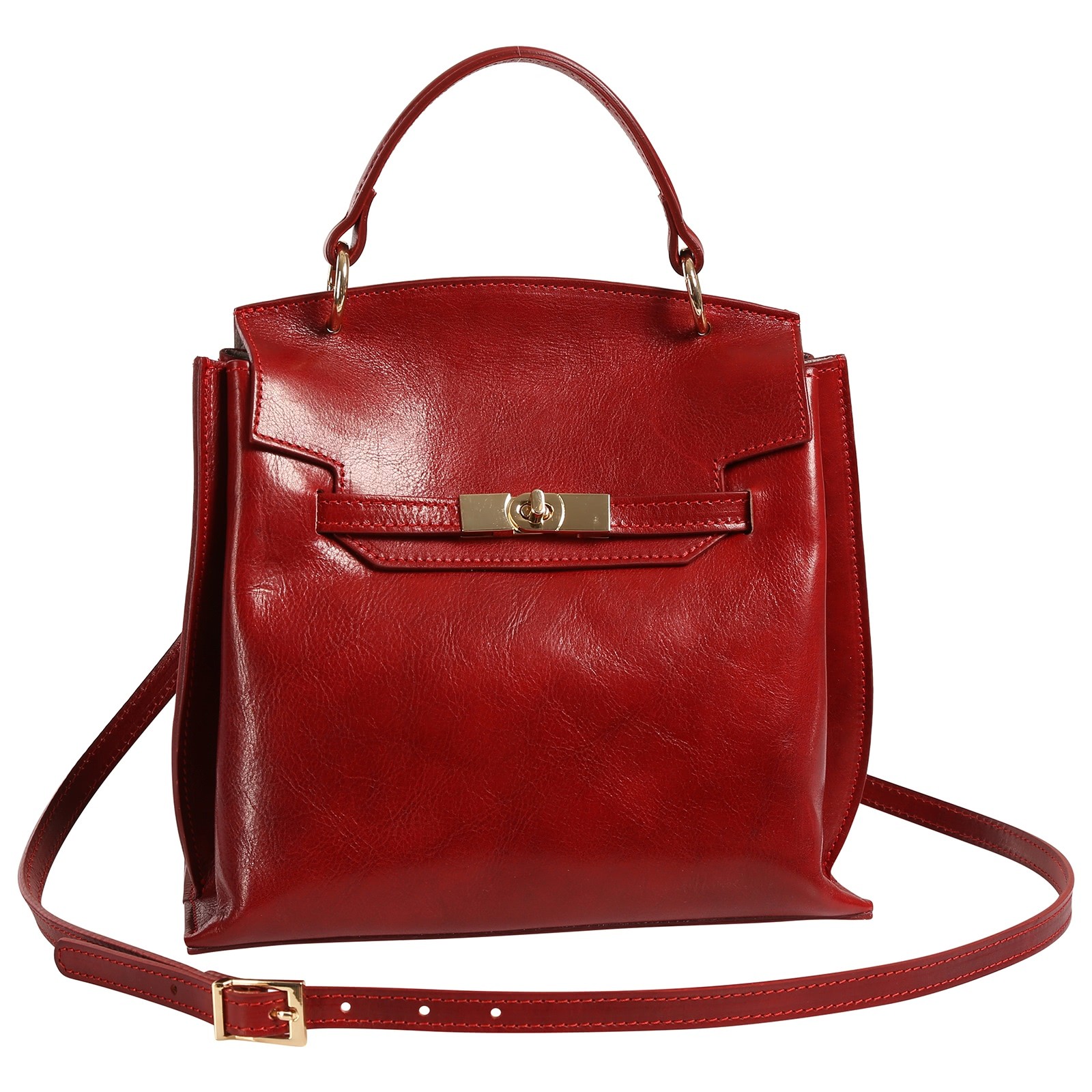 Toscanto Damen Handtasche Leder Tasche rot OTT884HR5