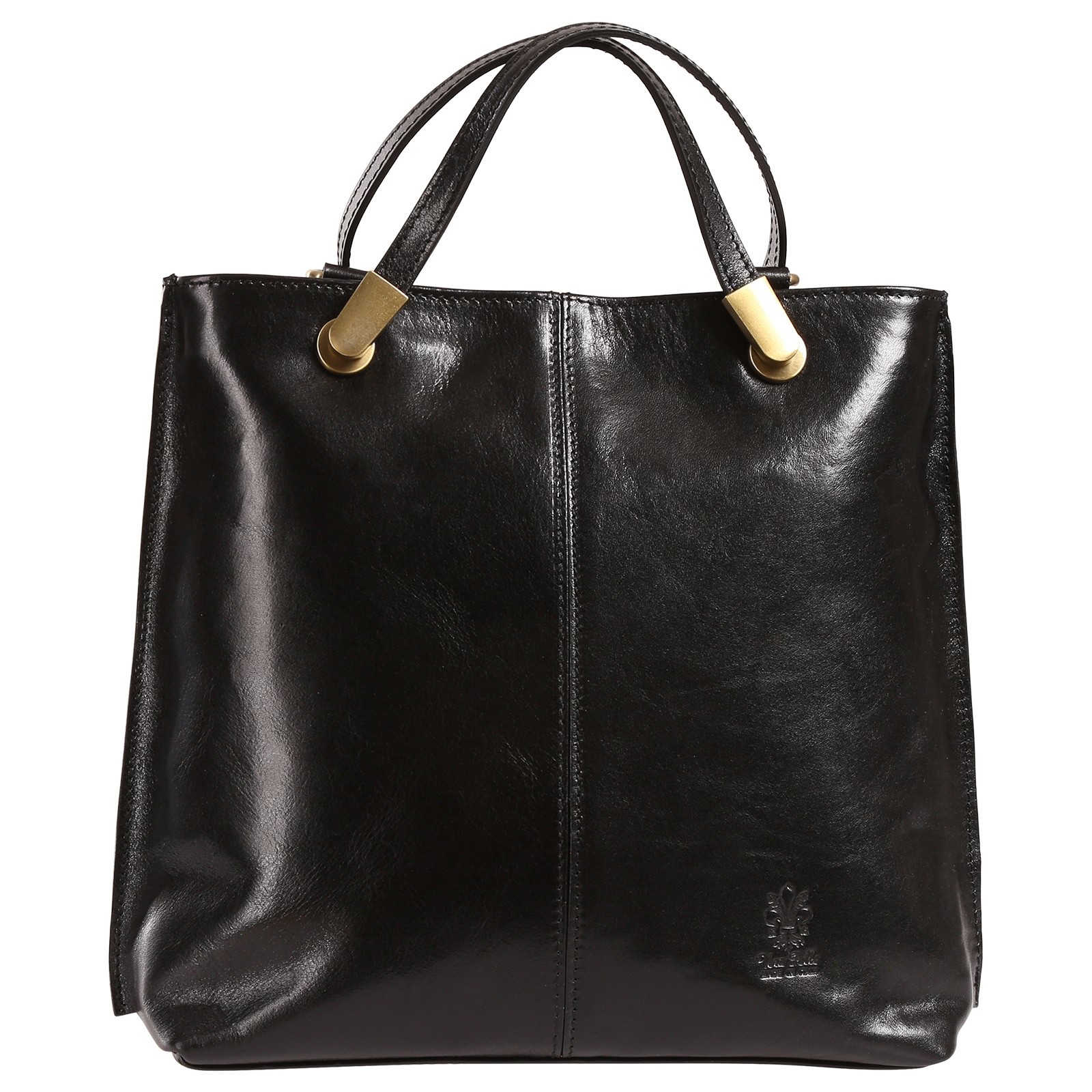 Toscanto Damen Schultertasche Rucksack Leder Tasche schwarz OTT885SS1