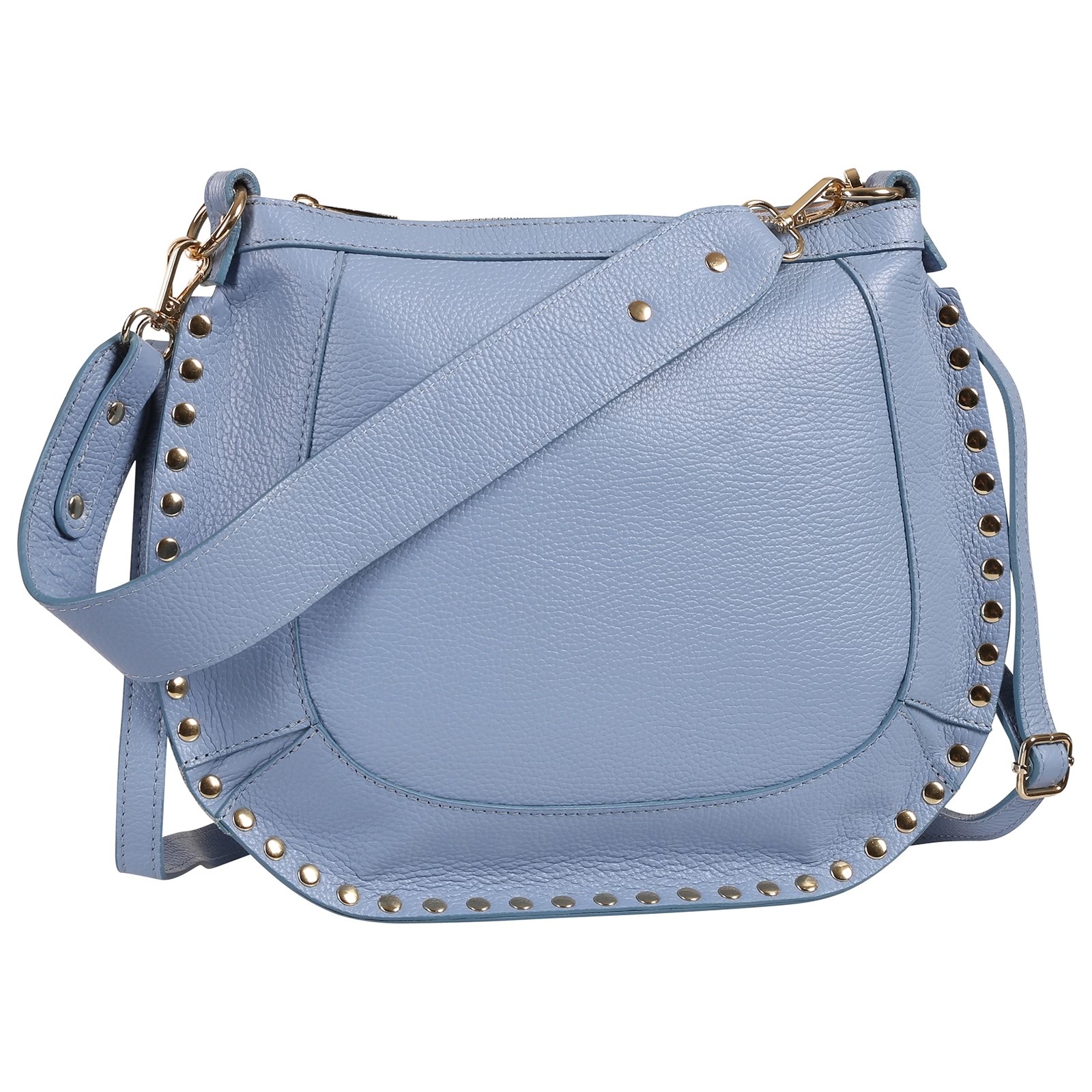 Toscanto Damen Echtleder Tasche hellblau OTTM105SH