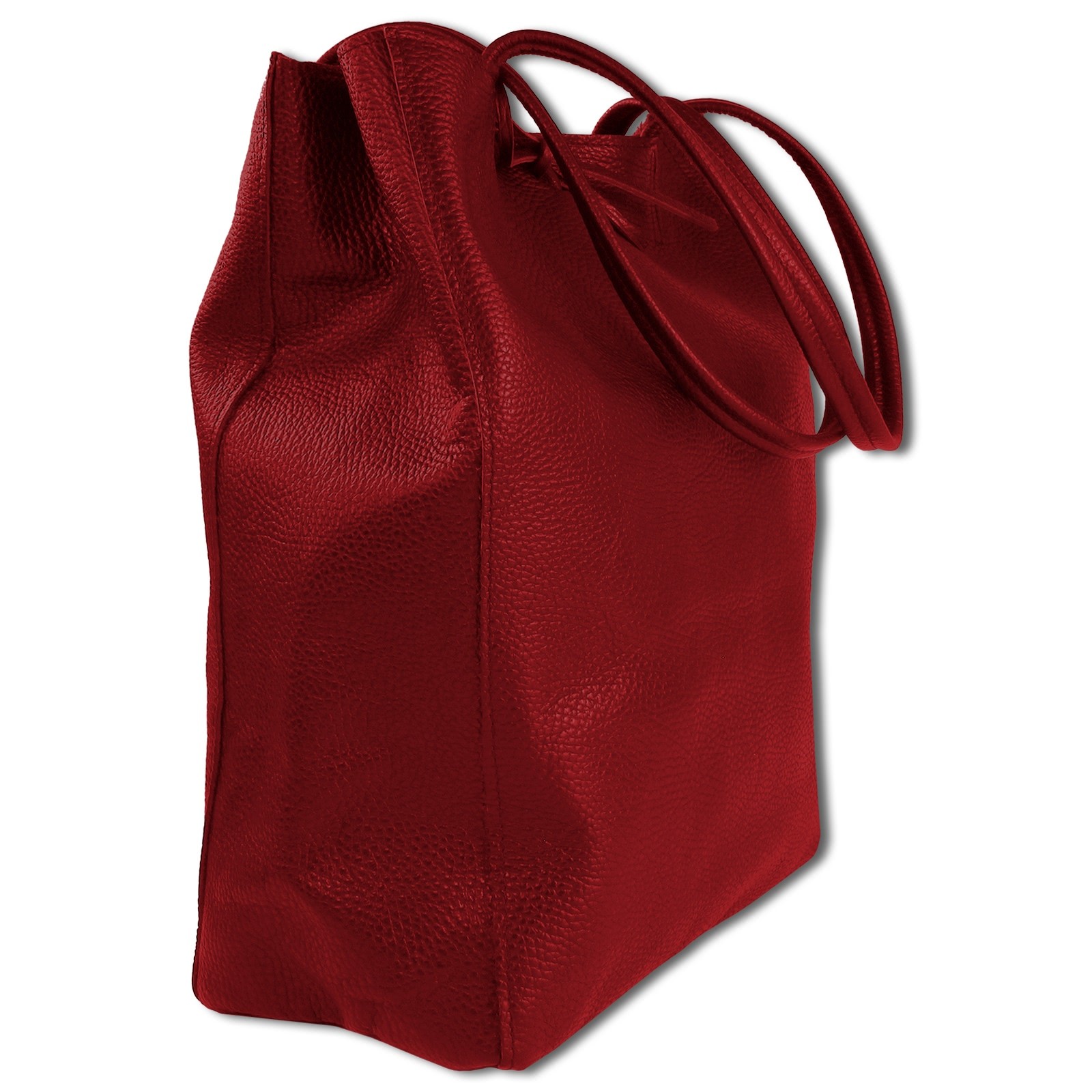 Toscanto Damen Shopper Leder Tasche rot OTTM107SR