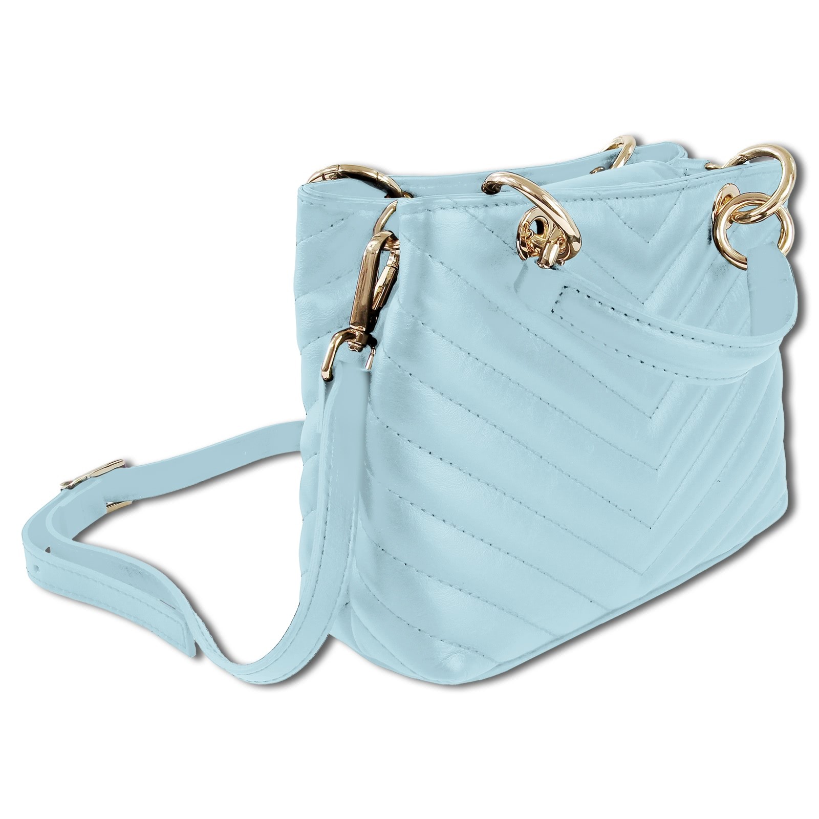 Toscanto Damen Leder Tasche hellblau OTTM810UH