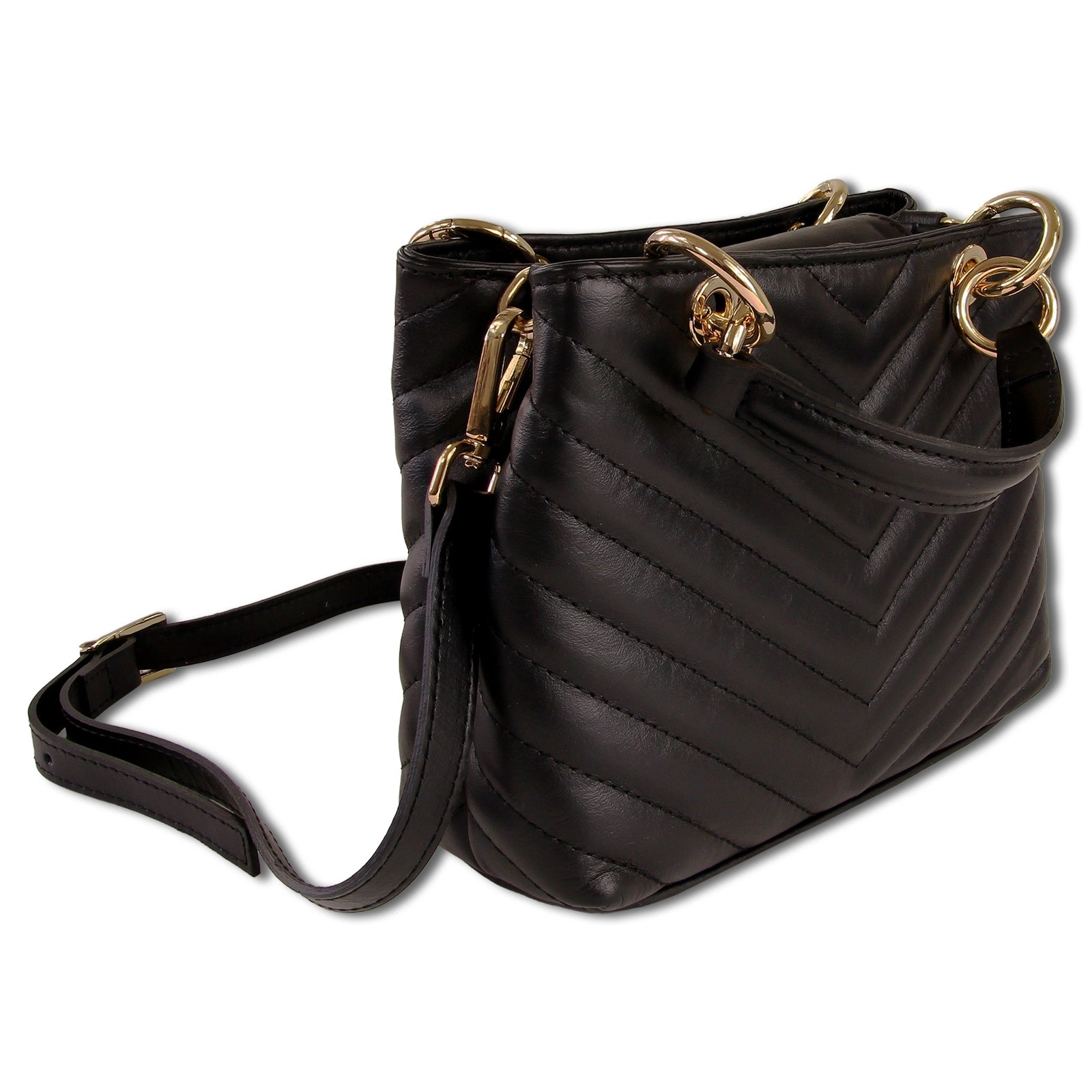 Toscanto Damen Leder Tasche schwarz OTTM810US