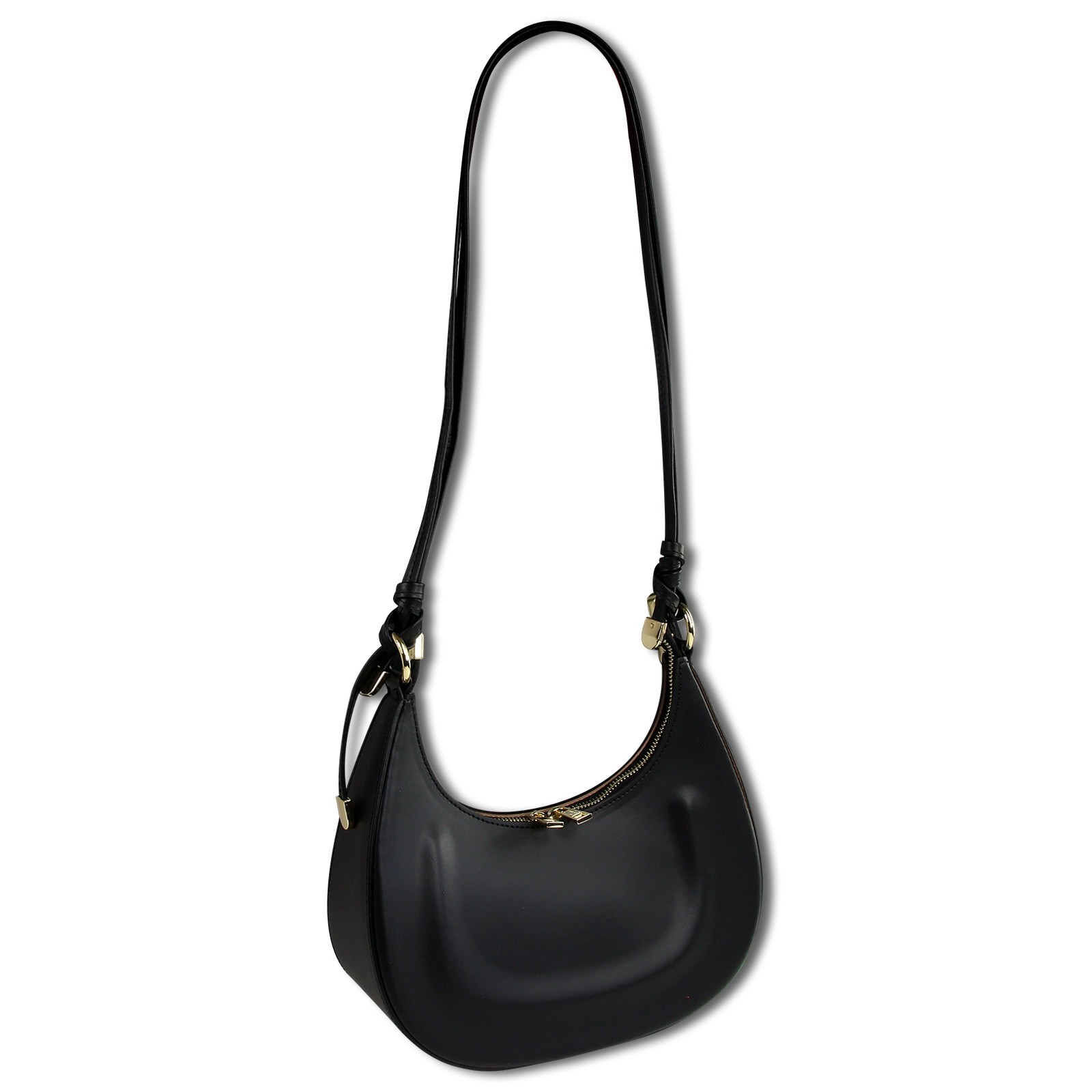 Toscanto Damen Umhängetasche Leder Tasche schwarz OTTM814US