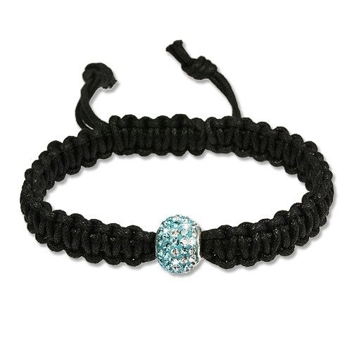 SilberDream Shamballa Armband Kugel türkis Zirkonia 925 Sterling Silber SDA034H