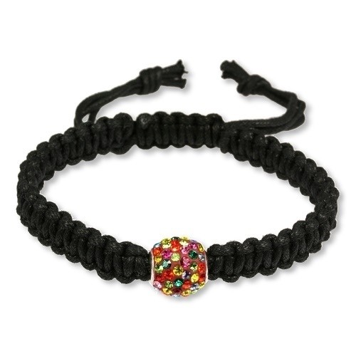 SilberDream Shamballa Armband Kugel farbig Zirkonia 925 Sterling Silber SDA035F