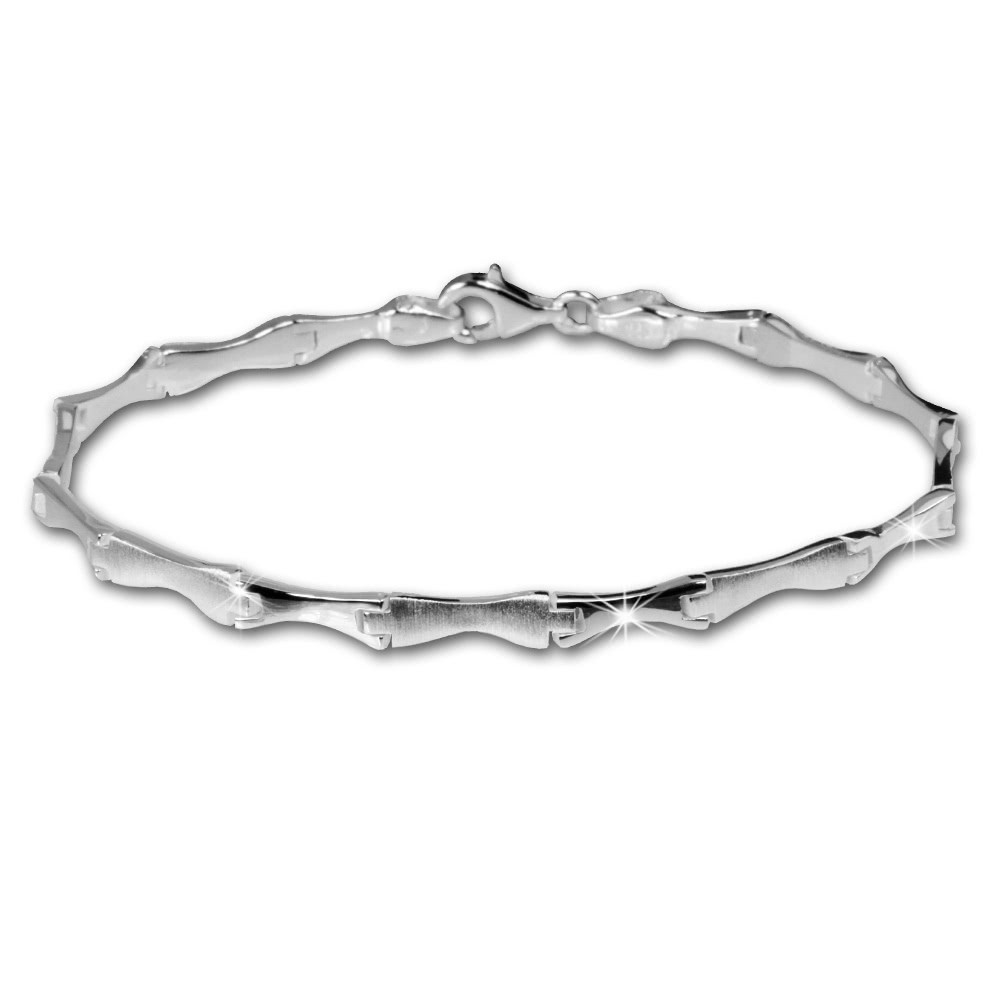 SilberDream Armband Style 925 Silber 19,3cm Silberarmband SDA405