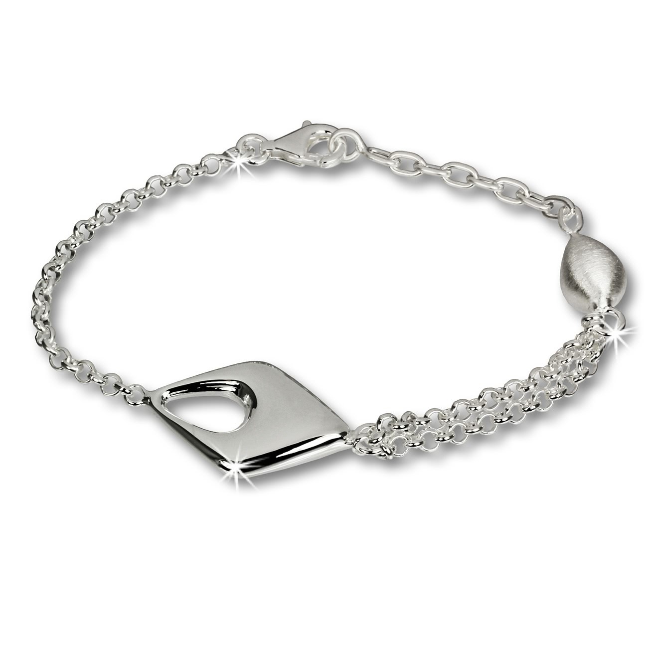 SilberDream Armband Drop 925 Sterling Vollsilber 18,5cm SDA413