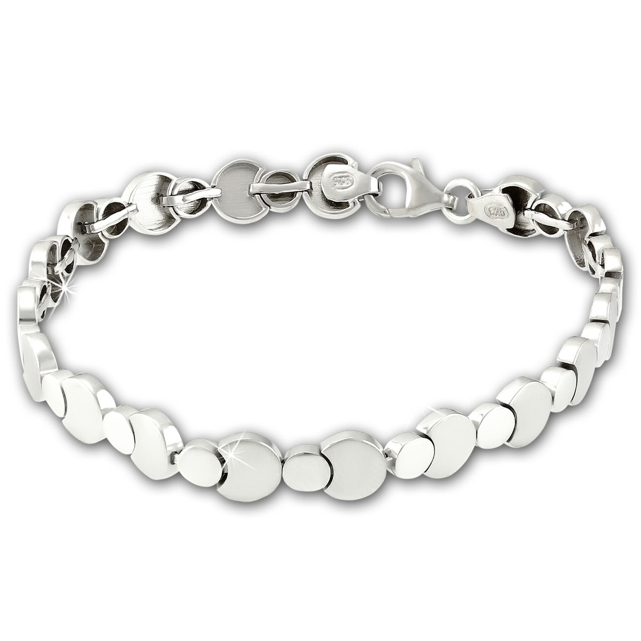 SilberDream Armband Circles 925 Sterling Silber 19cm Silberarmband SDA474J