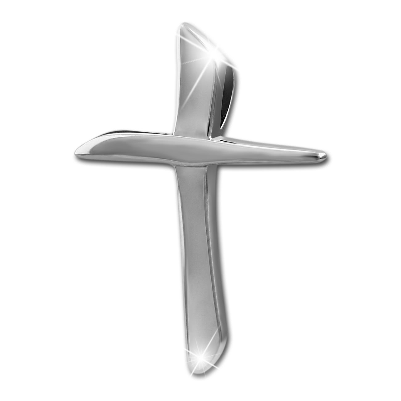 SilberDream Ketten Anhänger Kreuz modern 925 Sterling Silber SDH424J