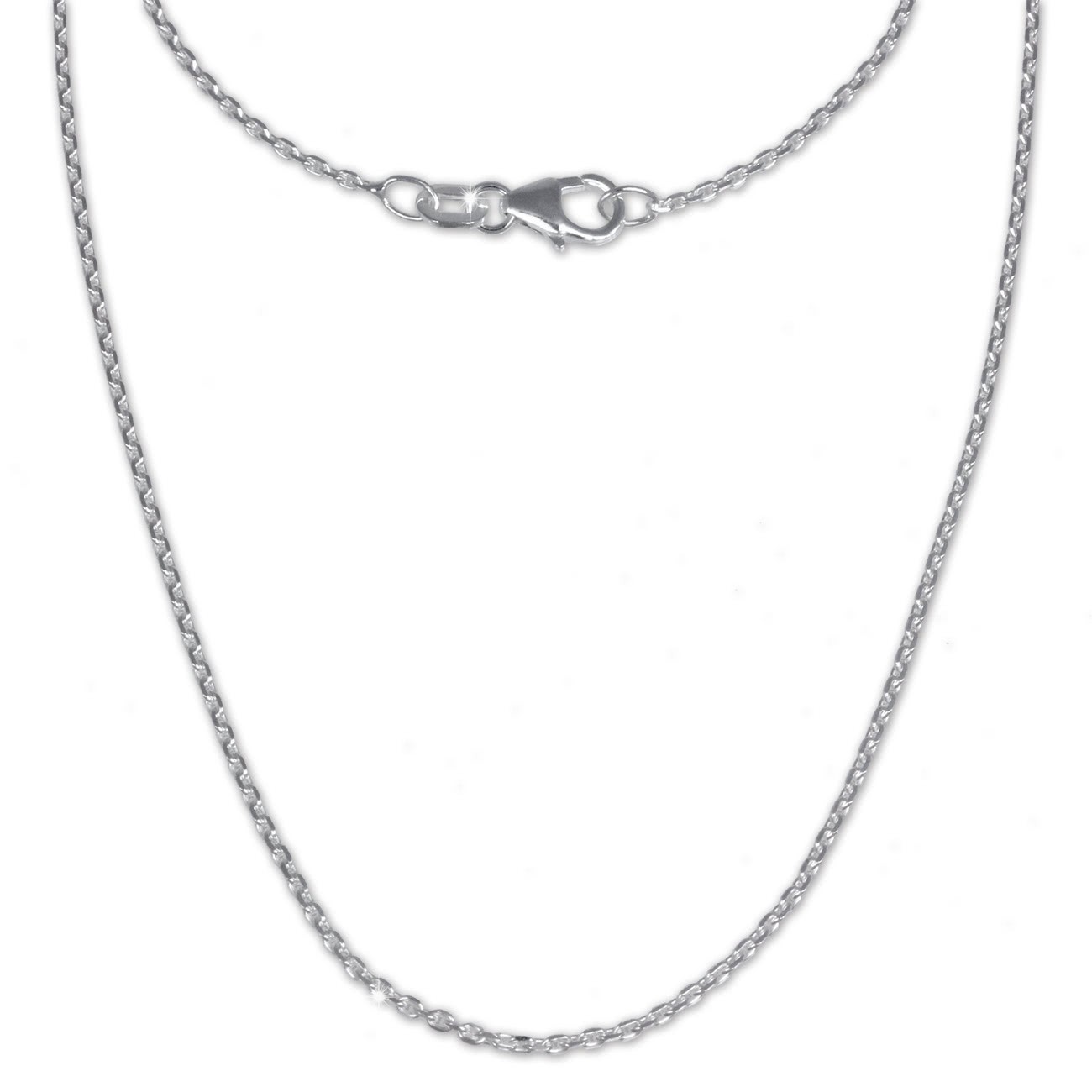 SilberDream Ankerkette fein 925er Silber Halskette 90cm Kette SDK21190