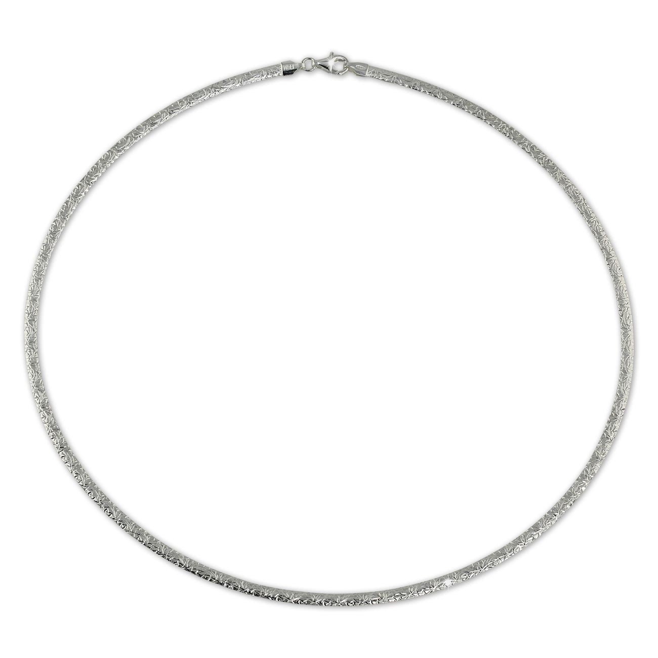 SilberDream Collier Kette Muster 925er Sterling Silber Damen 42cm SDK22942J