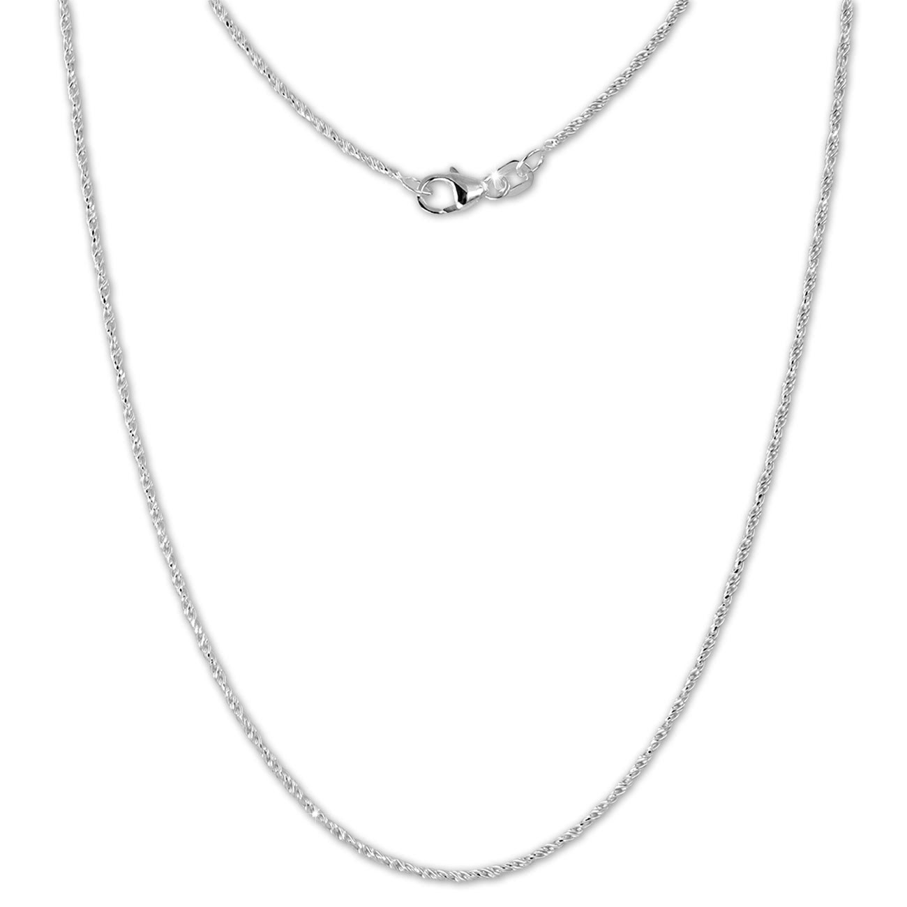 SilberDream Zopfanker Kette 925 Sterling Silber Damen 45cm SDK27945J