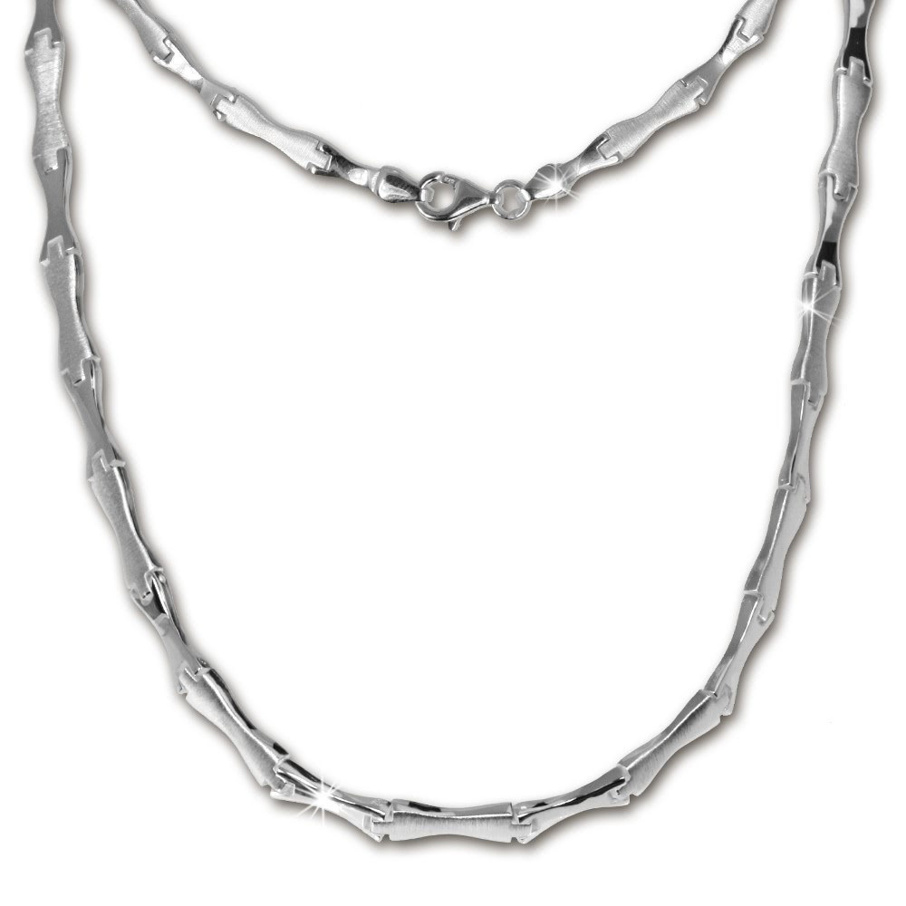 SilberDream Collier Kette Style 925 Silber 45,5cm Halskette SDK405