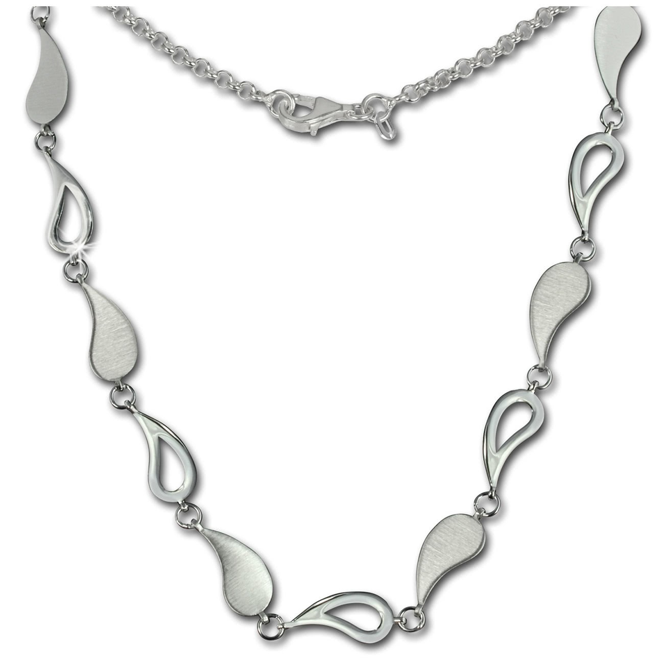 SilberDream Collier Träne 925 Sterling Silber 45cm Halskette SDK415