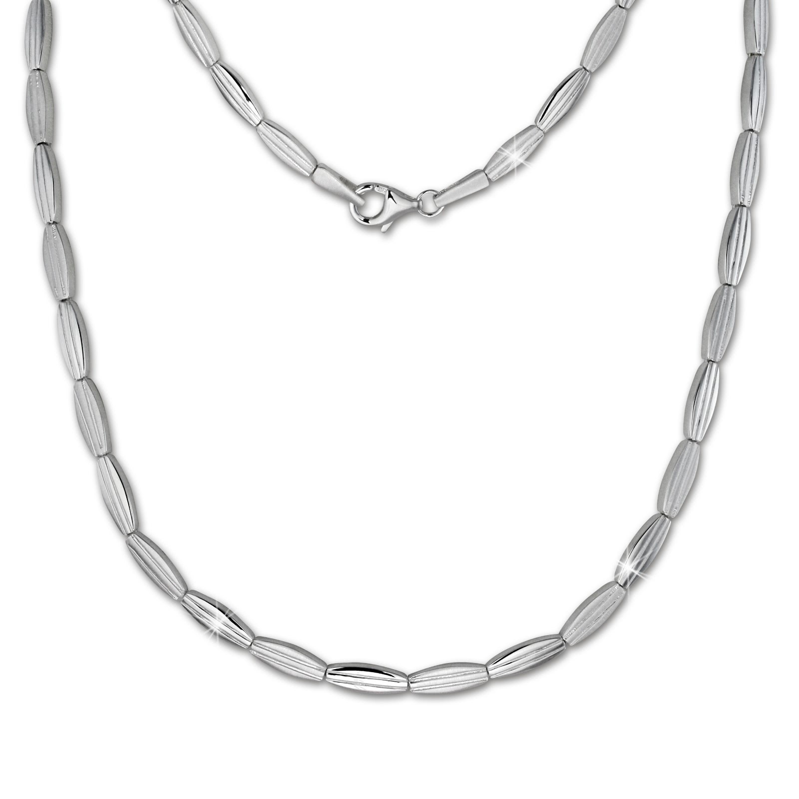 SilberDream Collier Kette Fantasie 925 Silber 44,5cm Halskette SDK441J