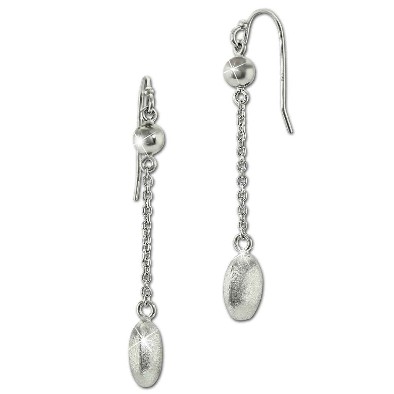 SilberDream Ohrhänger Drops 925 Sterling Silber Damen Ohrringe SDO6707J