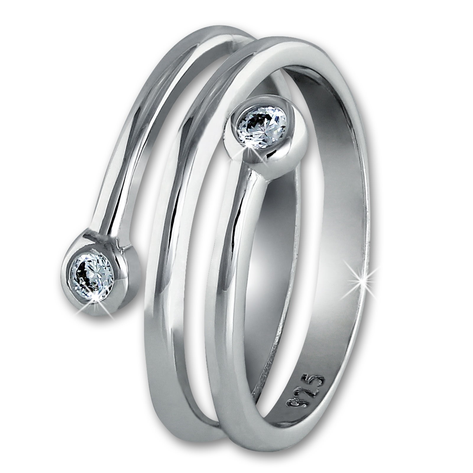 SilberDream Ring Dream Zirkonia weiß Gr.56 Sterling 925er Silber SDR406W56