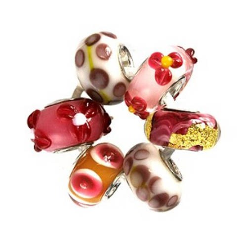 IMPPAC Glas 925 Bead Set Valentin European Beads SMA039