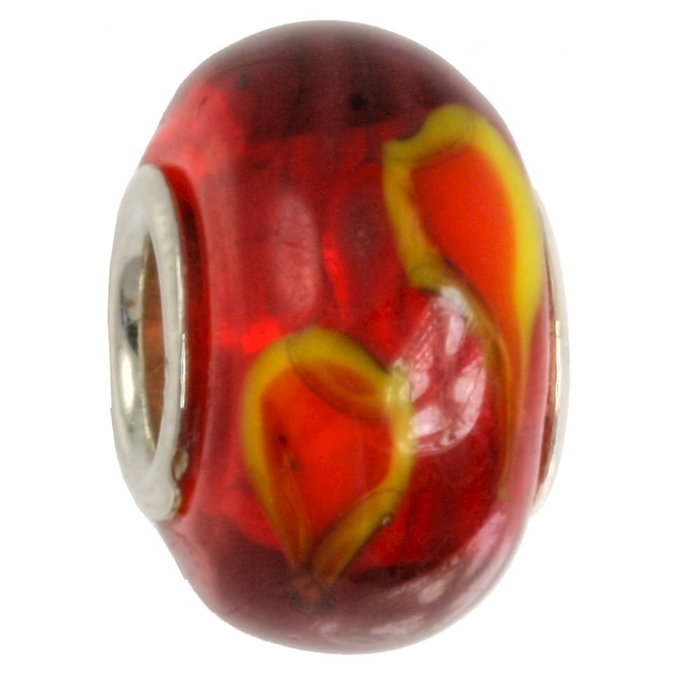 IMPPAC Glas Bead 925 Spacer Lava European Beads SMB1135