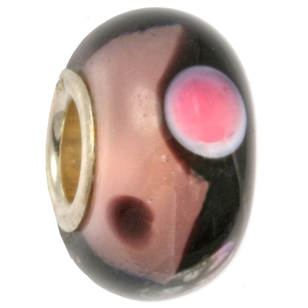 IMPPAC Glas Bead 925 Spacer Retro pink European Beads SMB8058