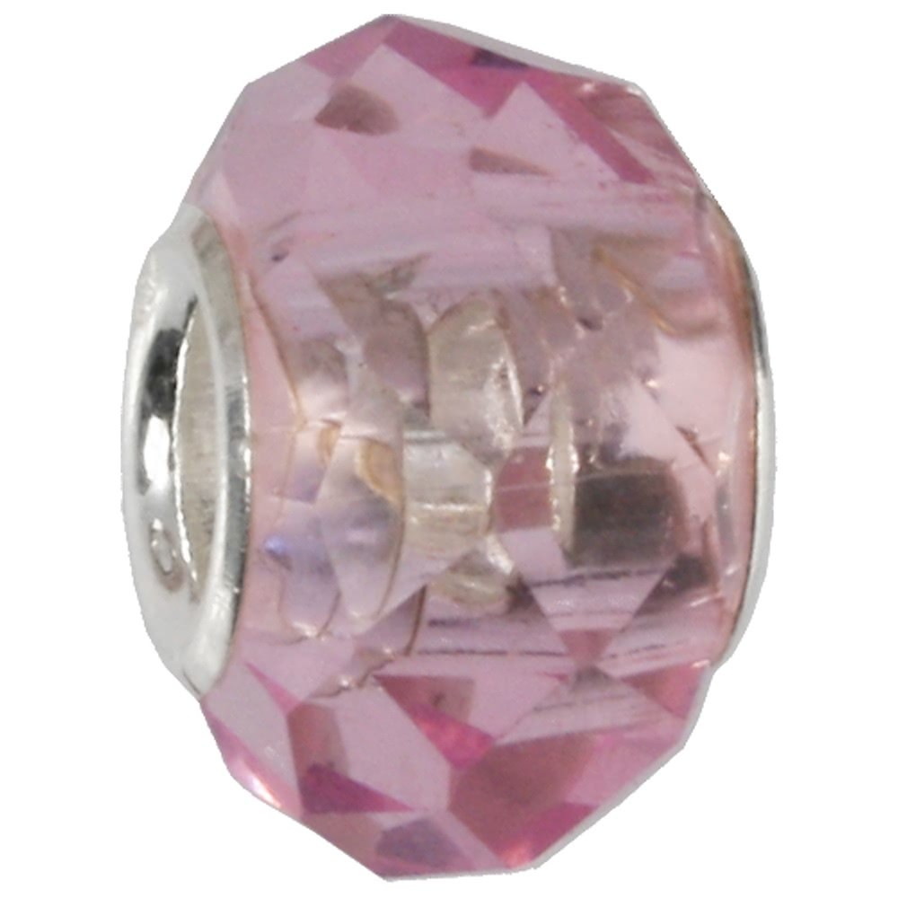 IMPPAC Glas 925 Bead Spacer Rosa European Beads SMB8084