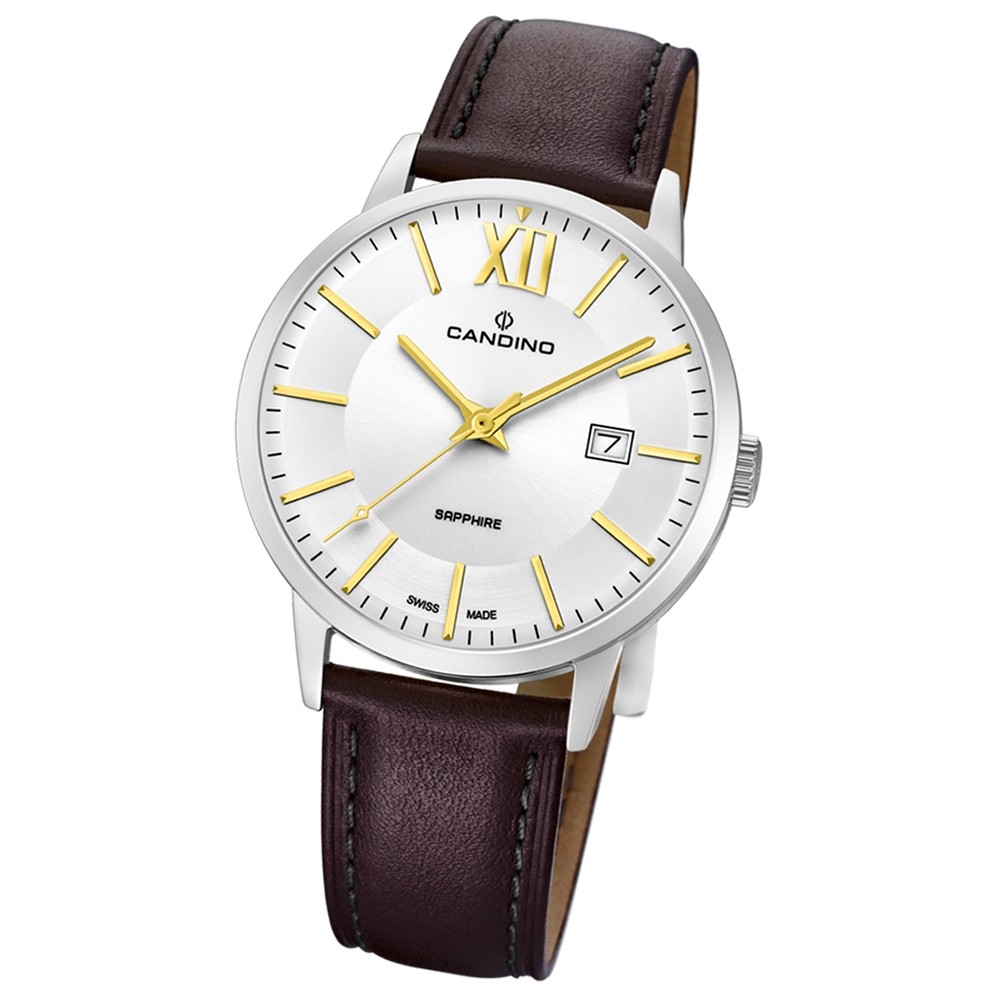 Candino Herren-Armbanduhr Leder braun C4618/2 Quarz Classic Timeless UC4618/2