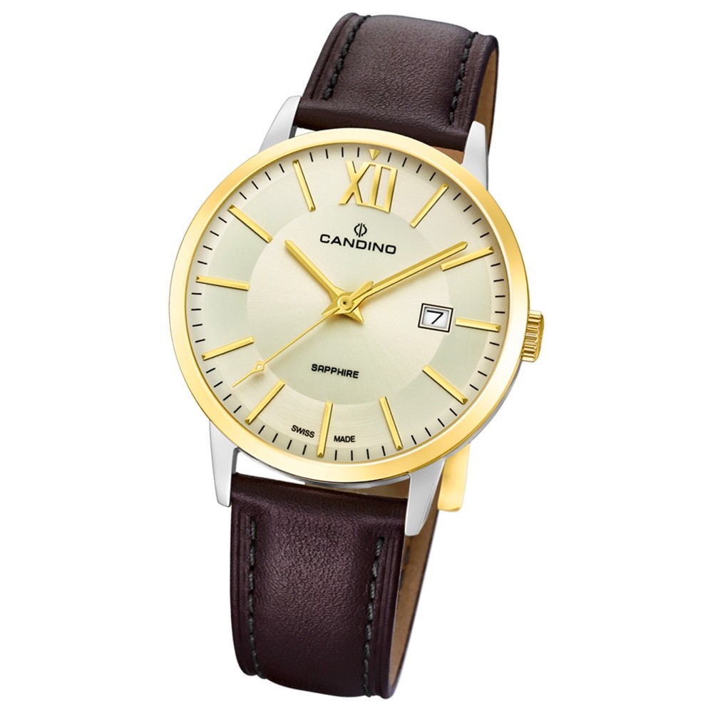 Candino Herren-Armbanduhr Leder braun C4619/1 Quarz Classic Timeless UC4619/1