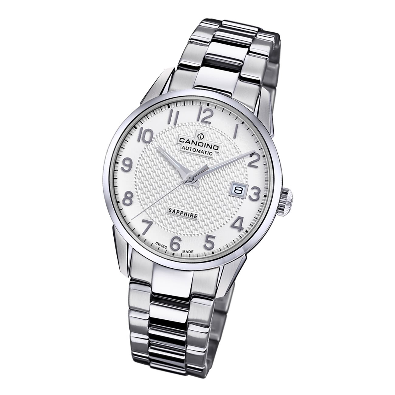 Candino Herren Armbanduhr Automatik C4711/1 Analog Edelstahl silber UC4711/1
