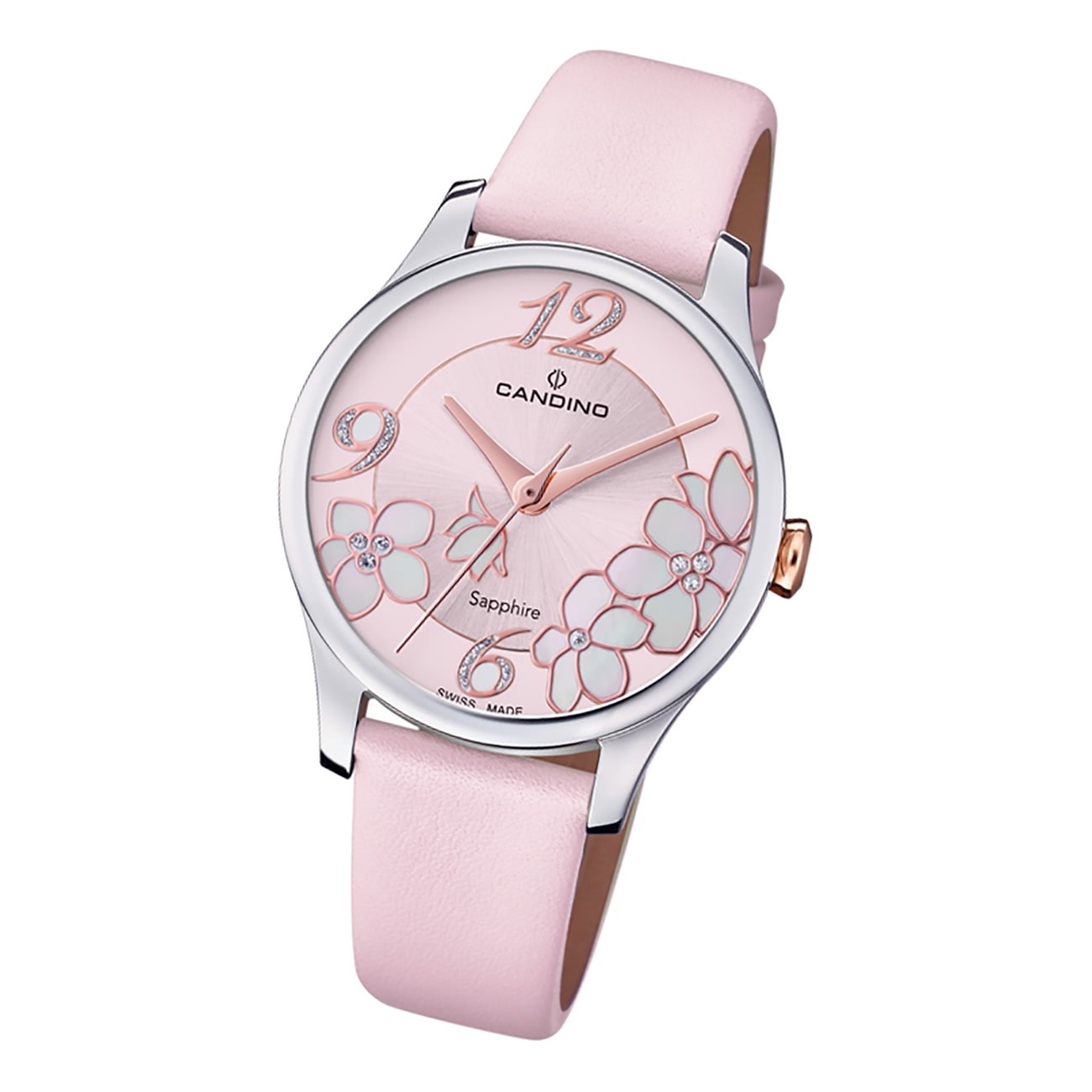 Candino Damen Armbanduhr Elegance C4720/4 Analog Leder rosa UC4720/4