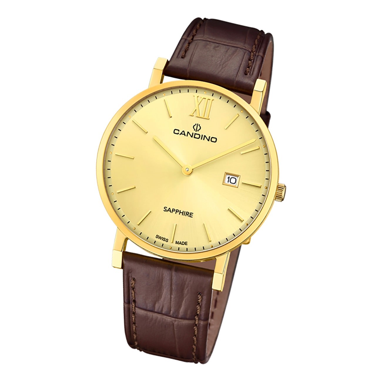 Candino Herrenuhr Classic C4726/2 Armbanduhr Edelstahl dunkelbraun UC4726/2