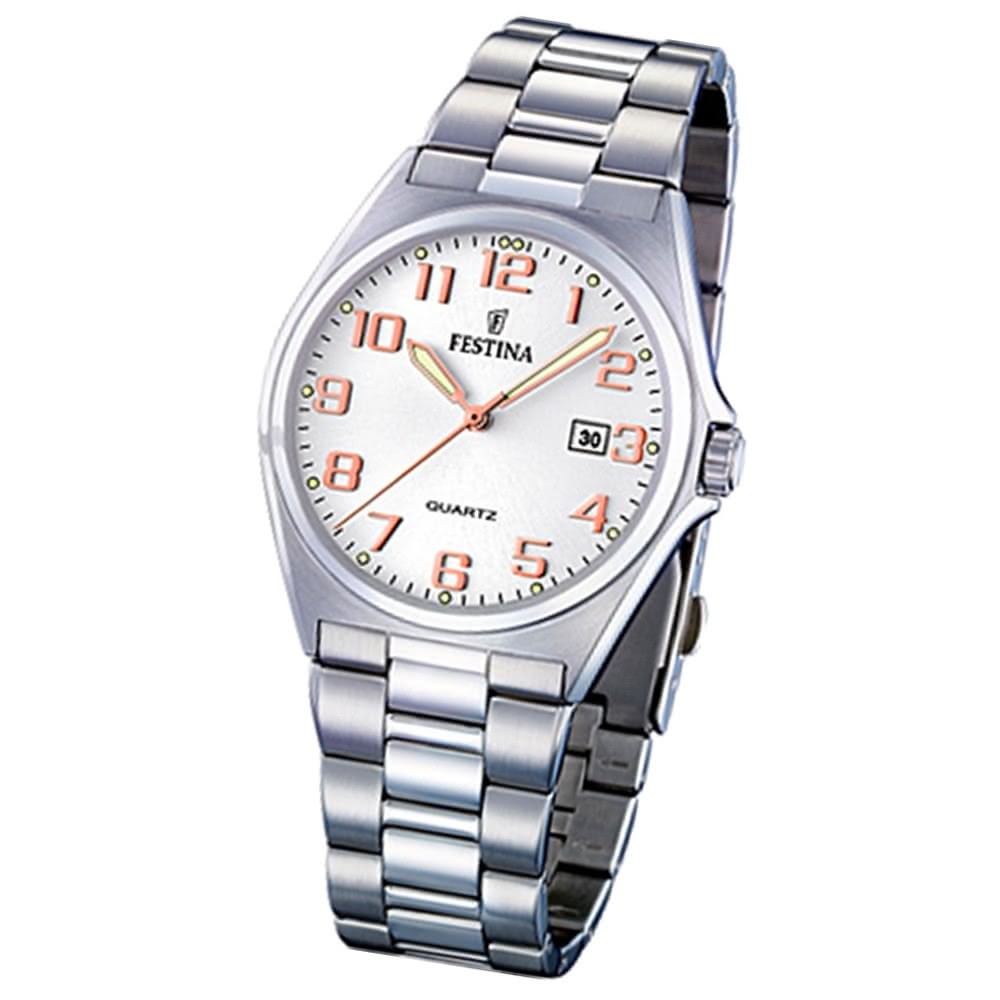 FESTINA Herren-Armbanduhr analog Quarz Edelstahl Klassik Uhr UF16374/7