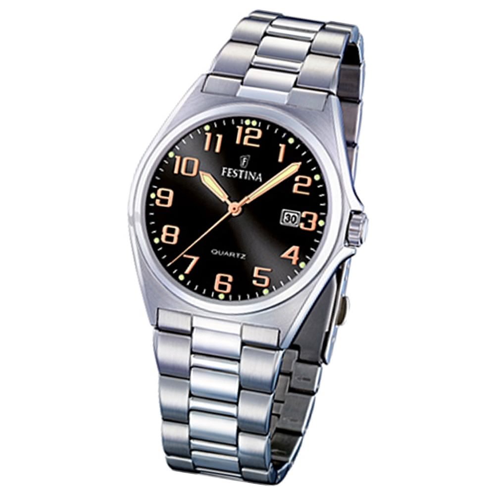 FESTINA Herren-Armbanduhr analog Quarz Edelstahl Klassik Uhr UF16374/8