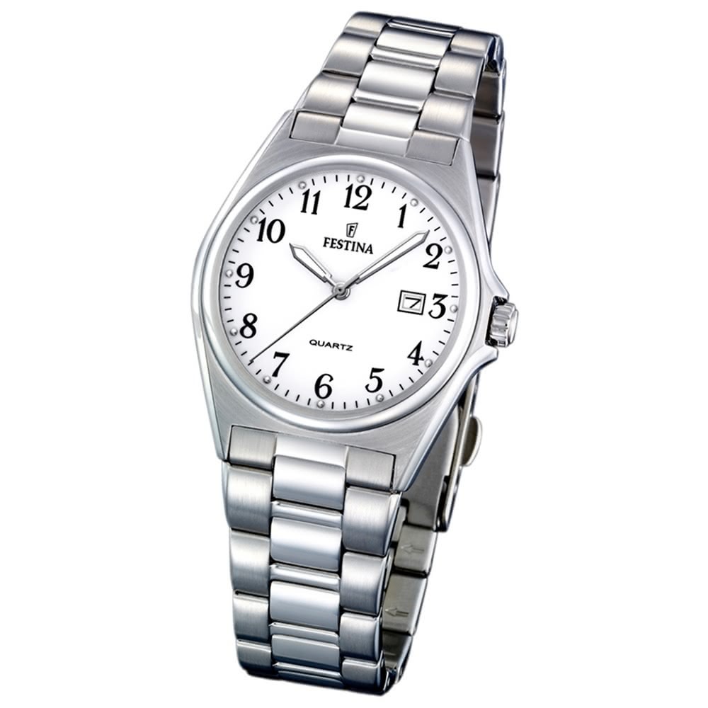 FESTINA Damen-Armbanduhr analog Quarz Edelstahl Klassik Uhr UF16375/1