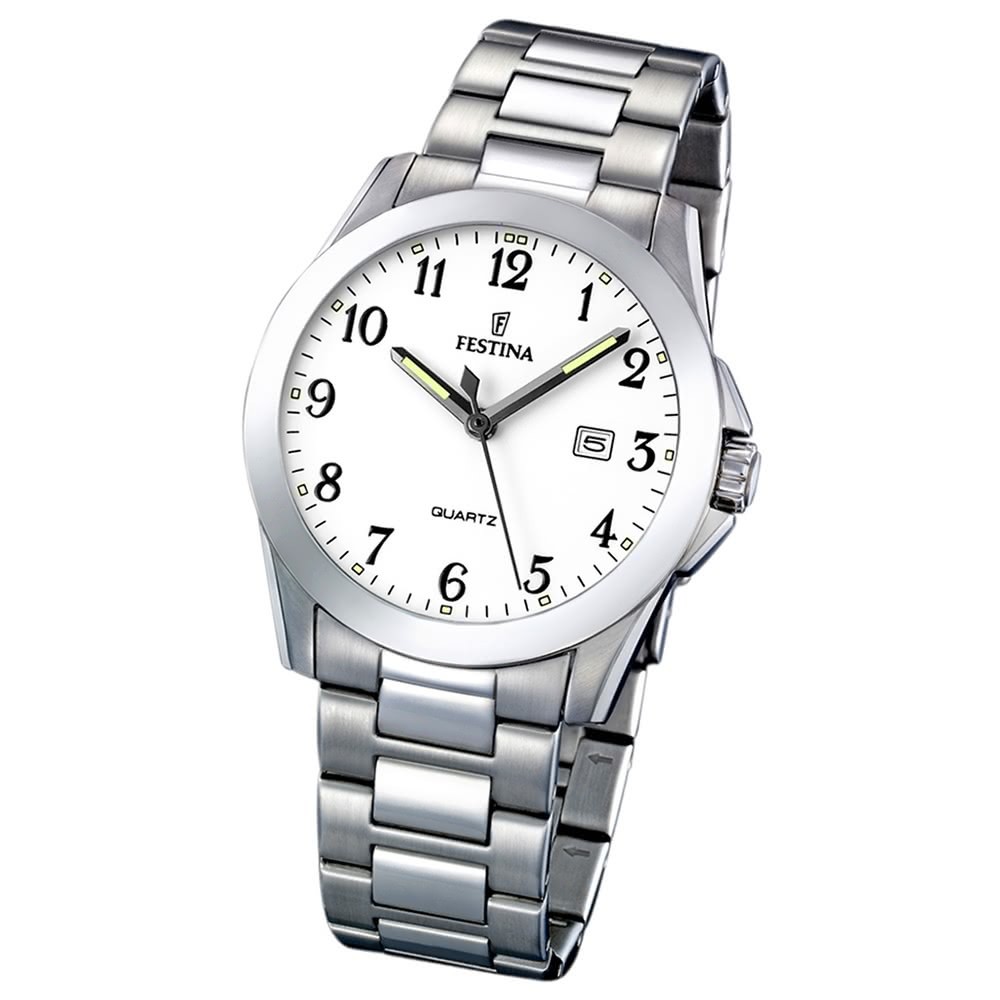 FESTINA Herren-Armbanduhr analog Quarz Edelstahl Klassik Uhr UF16376/1