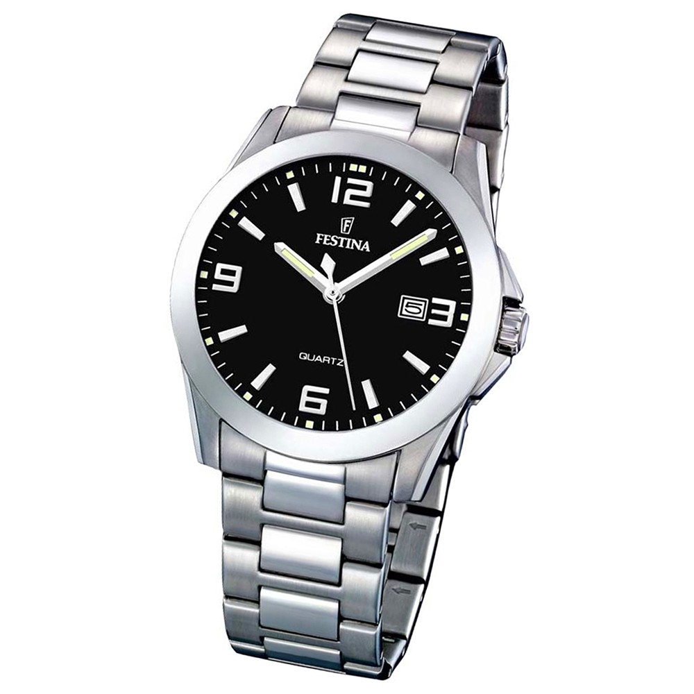 FESTINA Herren-Armbanduhr analog Quarz Edelstahl Klassik Uhr UF16376/4