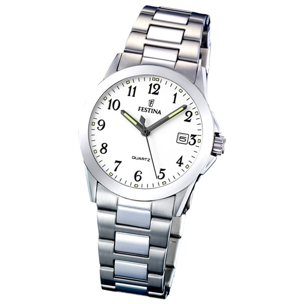 FESTINA Damen-Armbanduhr analog Quarz Edelstahl Klassik Uhr UF16377/1
