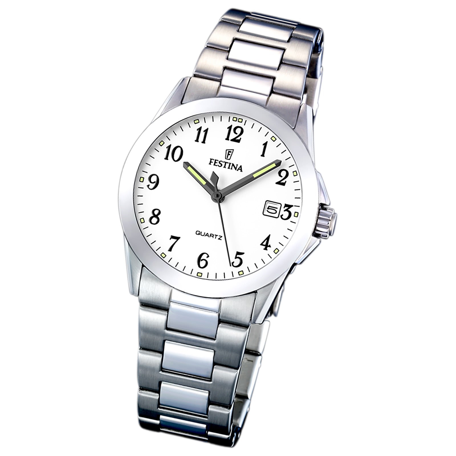 FESTINA Damen-Armbanduhr analog Quarz Edelstahl Klassik Uhr UF16377/1