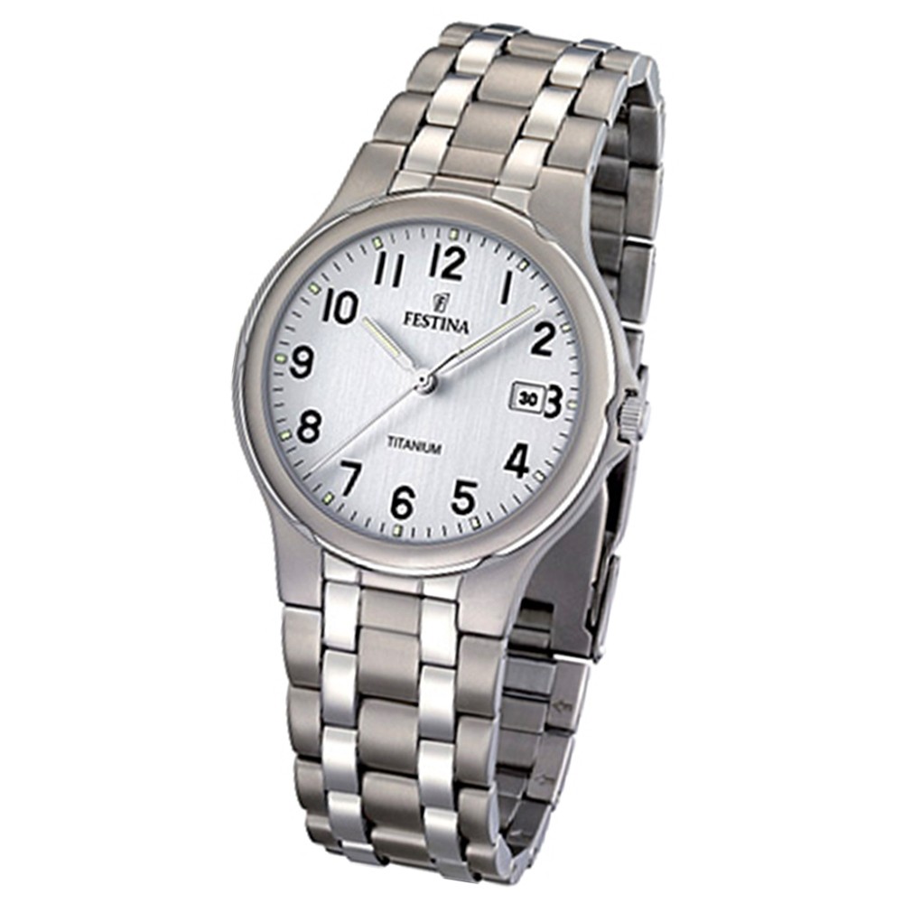FESTINA Herren-Armbanduhr analog Quarz Titan Klassik Uhr UF16460/1
