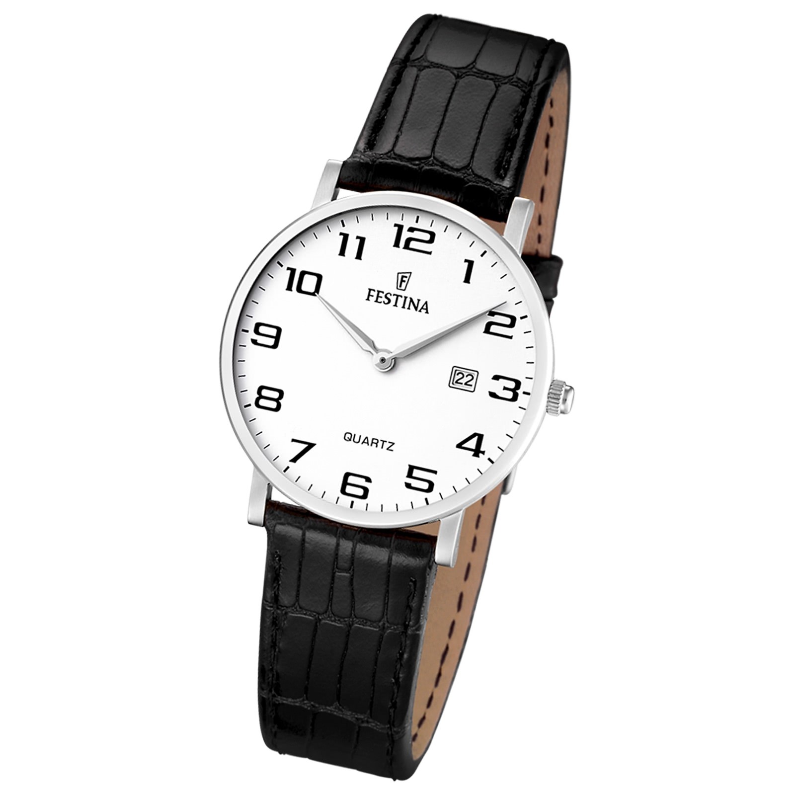 FESTINA Damen-Armbanduhr analog Quarz Leder Klassik Uhr UF16477/1