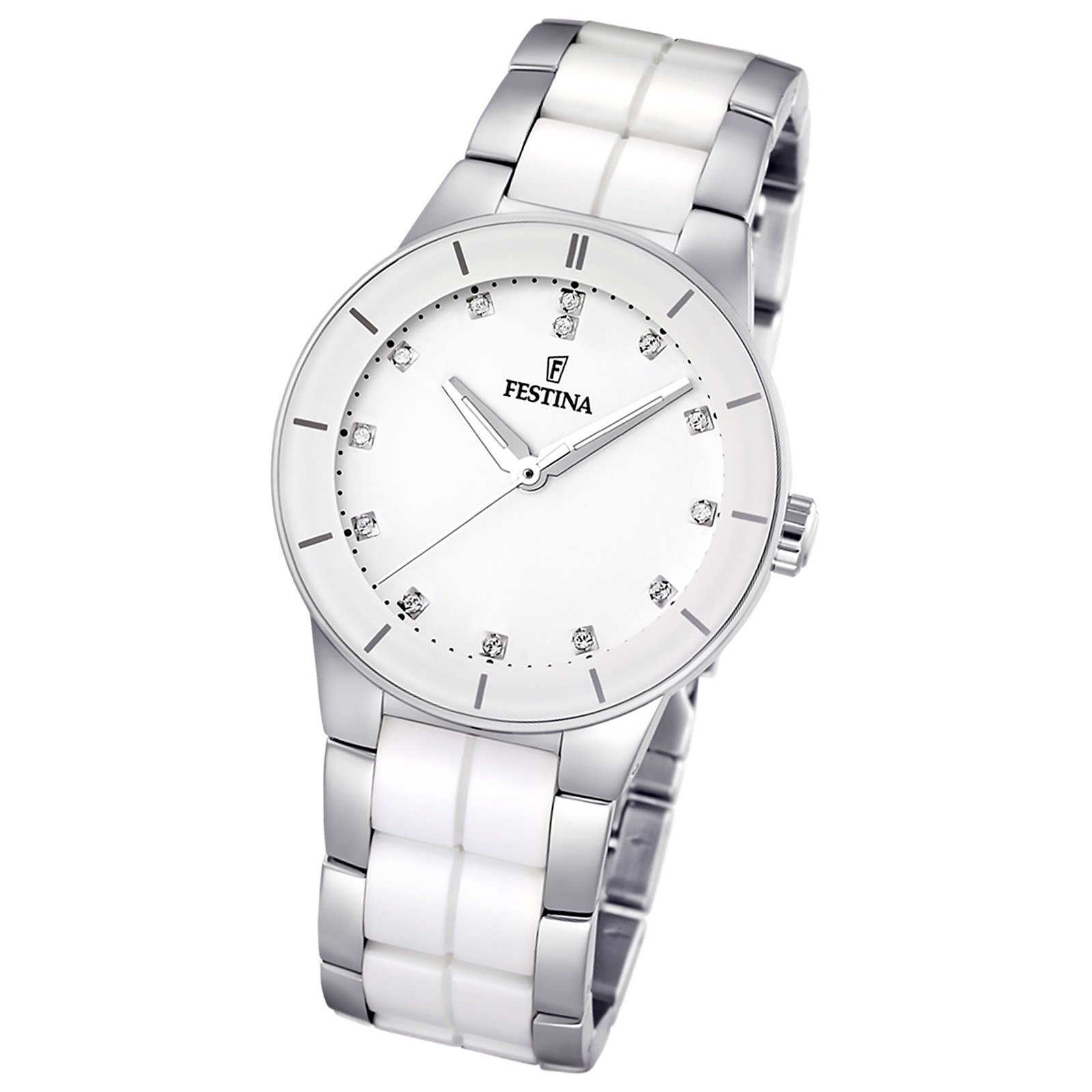 FESTINA Damenuhr weiß Ceramic Uhren Kollektion Trend Uhr UF16531/3