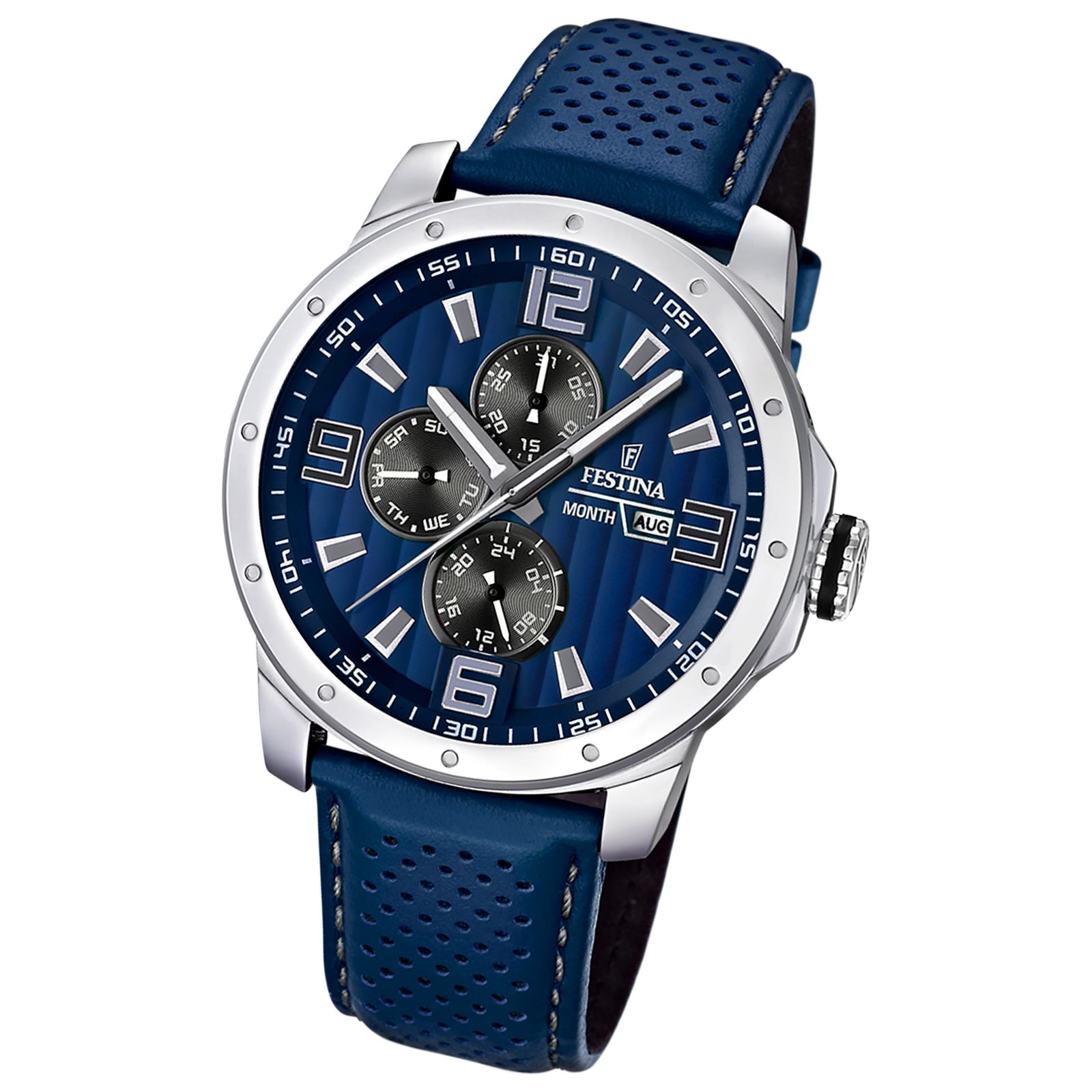 FESTINA Herrenuhr Multifunktion Sport Uhren blau UF16585/3