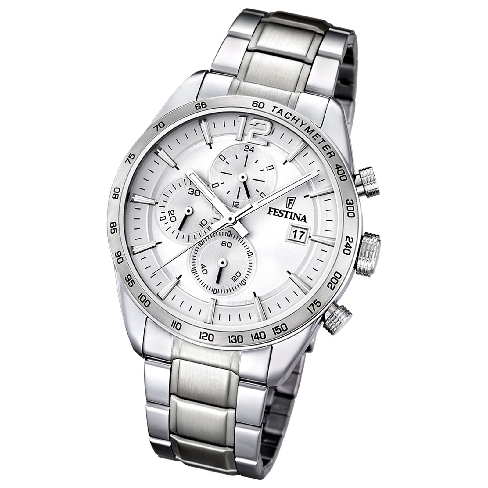 FESTINA Herren-Armbanduhr Sport Chronograph analog Quarz Edelstahl UF16759/1